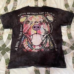 Dog Graphic T-Shirt Size Large